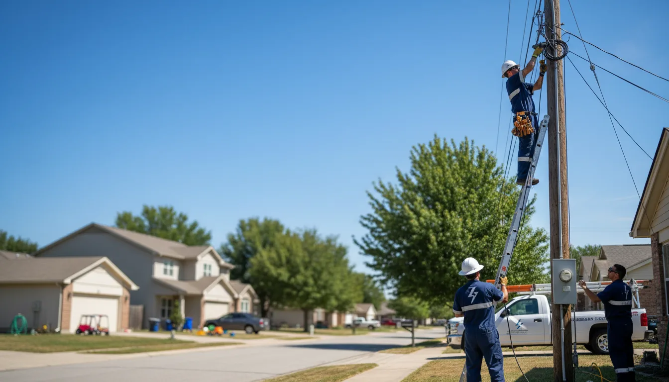 Residential electrician providing installation services in Toano, VA